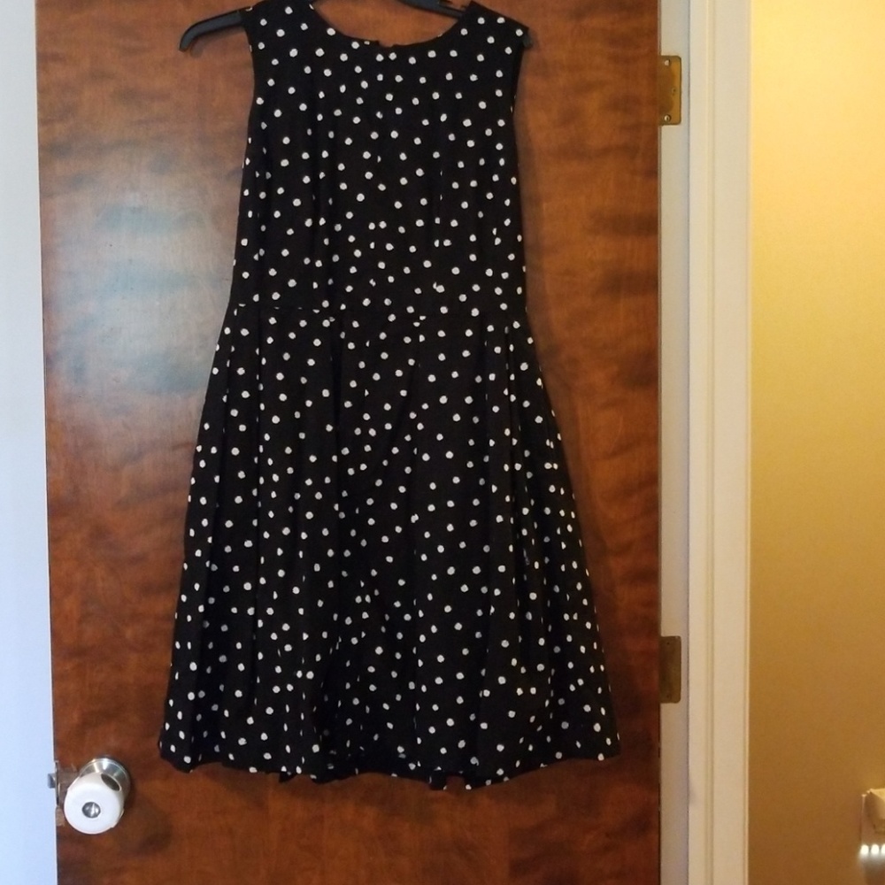 Cato black and white A-line dress